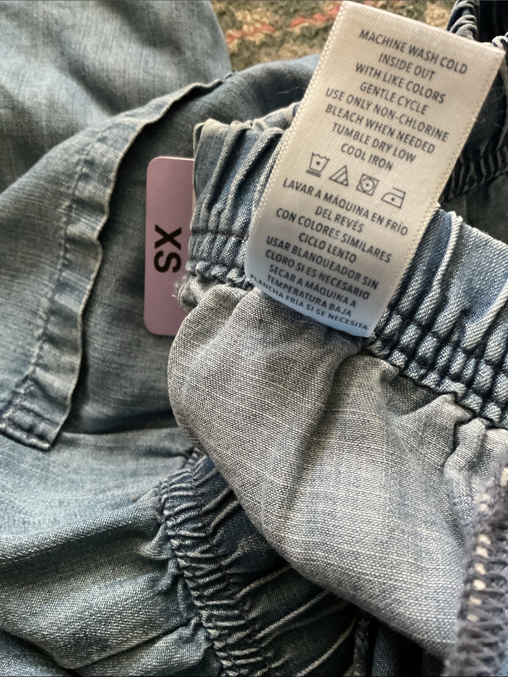 Splendid Chambray wide leg drawstring pants - Picture 7 of 10
